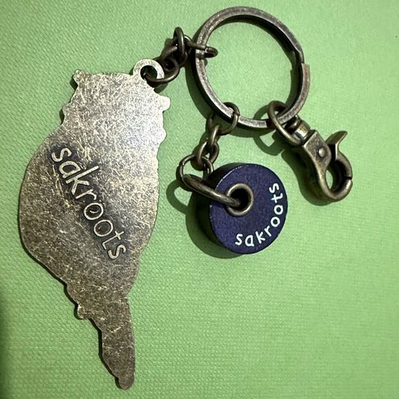 Sakroots Owl Enamel Keychain Colorful Boho Bird Pendant - Picture 10 of 17